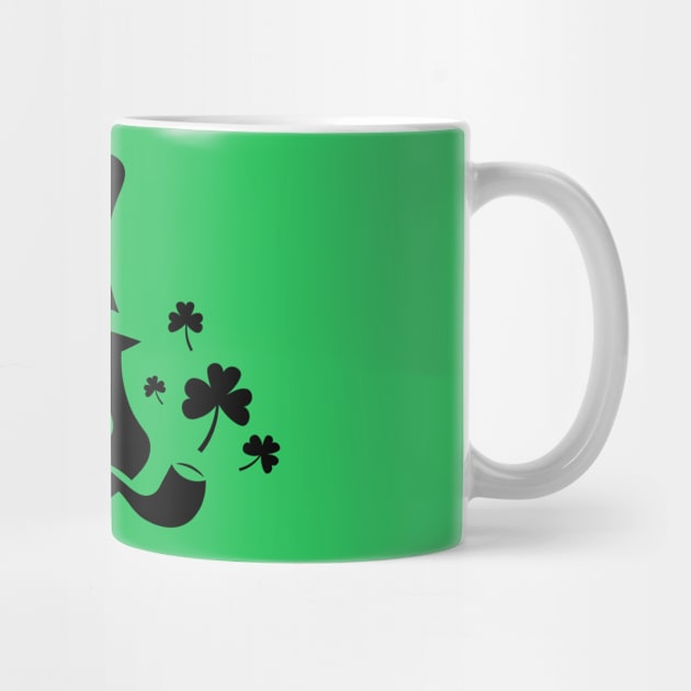 Saint Patrick's Day logo. Leprechaun. Trifolium clover. by Yeroma